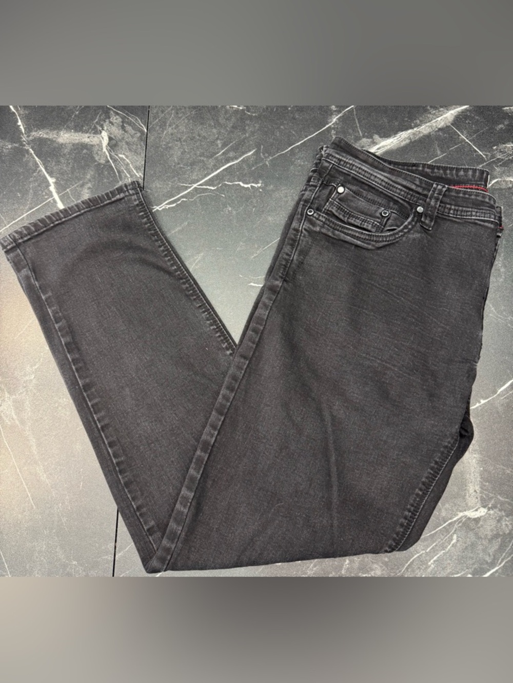 Steve’s Jeans Mens 36x30 Skinny Slim Fit Black Wash Stretch Denim Y2K Style